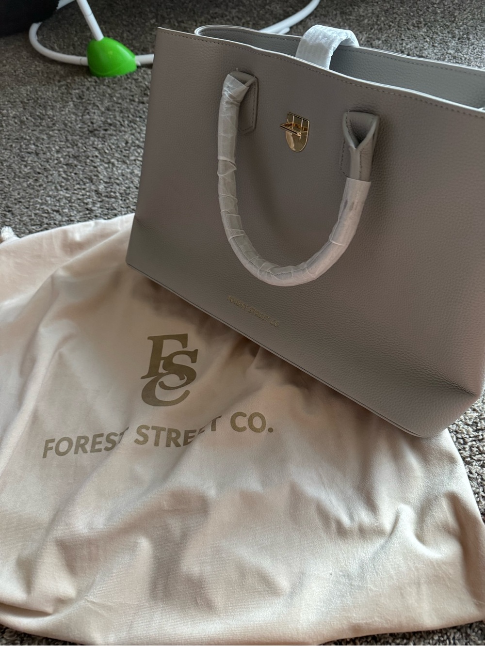 Women’s Tote Bag - Light Gray Forest St Company. Black Owned Brand
